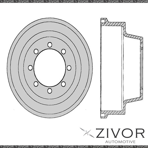 2x Brake Drums For FORD F350 . 250 6 Cyl CARB 1970 - 1985