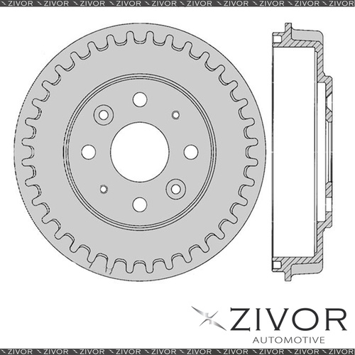 2x PROTEX Brake Drums For KIA MENTOR . B5 4 Cyl MPFI 1996 - 1998 #DRUM1660