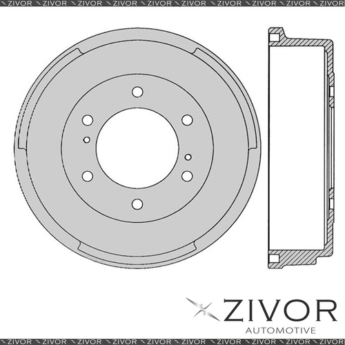 2x PROTEX Brake Drums For NISSAN NAVARA D21 KA24E 4 Cyl EFI 1992 - 1997 DRUM1706