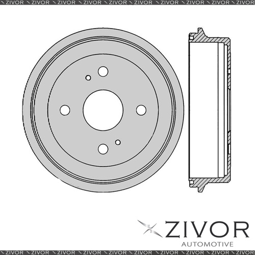 2x PROTEX Brake Drums For TOYOTA COROLLA KE35R 3KC 4 Cyl CARB 1974-1978 DRUM1737