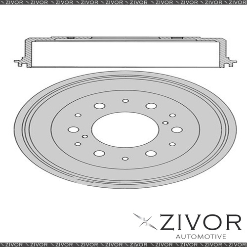 2x PROTEX Brake Drums For TOYOTA HILUX RN46R 18R 4 Cyl CARB 1979 - 1983 DRUM1739