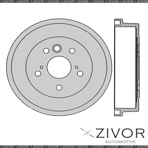2x PROTEX Brake Drums For TOYOTA RAV4 SXA10R 3SFE 4 Cyl MPFI 1994-2000 #DRUM1741