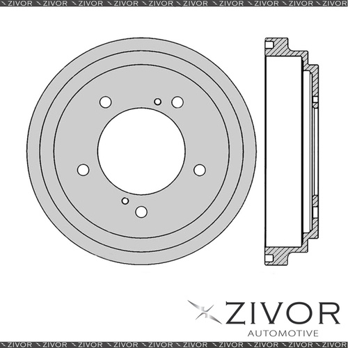 2x PROTEX Brake Drums For SUZUKI VITARA SV420 J20A 4 Cyl MPFI 1997-2000 DRUM1837
