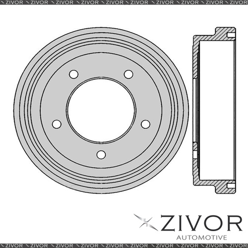 2x Brake Drums For SUZUKI GRAND VITARA SQ416 G16B 4 Cyl MPFI 2000 - 2002