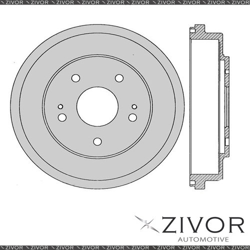 2x PROTEX Brake Drums For HONDA CRV RD B20B1 4 Cyl MPFI 1996 - 1997 #DRUM4040
