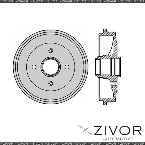 2x PROTEX Brake Drums For CITROEN XSARA . XU7JP4 4 Cyl MPFI 1998 - 2000 DRUM4072