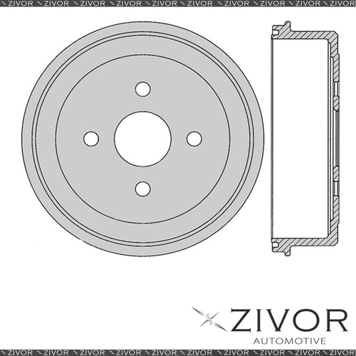 2x PROTEX Brake Drums For TOYOTA COROLLA AE112R 7AFE 4 Cyl 1998-2001 #DRUM4073