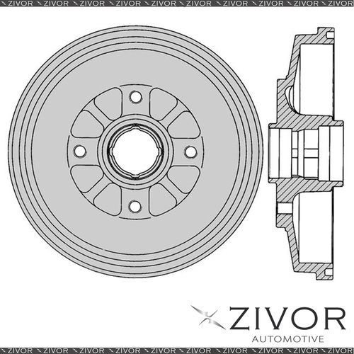 2x PROTEX Brake Drums For KIA RIO BC A5D 4 Cyl MPFI 2000-2005 #DRUM4079