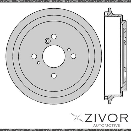 2x PROTEX Brake Drums For SUZUKI LIANA RH416 M16A 4 Cyl MPFI 2001-2007 #DRUM4084