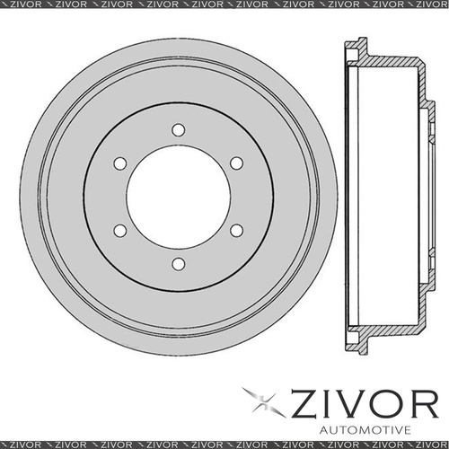 2x Brake Drums For MITSUBISHI TRITON MK 4M40T 4 Cyl Diesel Inj 2003 - 2006