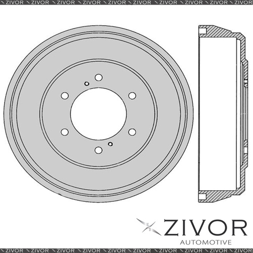 2x PROTEX Brake Drums For NISSAN PATHFINDER R50 VG33E V6 MPFI 1995-2005 DRUM4089