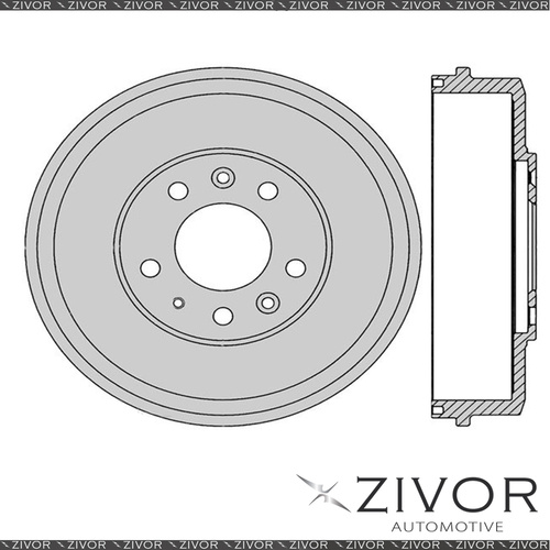 2x PROTEX Brake Drums For MAZDA MPV LW FSDE 4 Cyl EFI 1999 - 2002 #DRUM4102