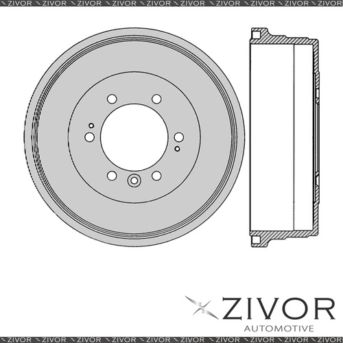 2x Brake Drums For TOYOTA LANDCRUISER HDJ80R 1HDT 6 Cyl Diesel Inj 1990-1995