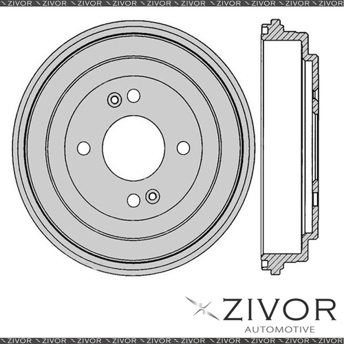 2x PROTEX Brake Drums For KIA RIO JB G4EE 4 Cyl MPFI 2007 - 2011 #DRUM4149