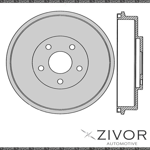 2x PROTEX Brake Drums For SUBARU IMPREZA GC EJ18E F4 MPFI 1993 - 1996 #DRUM4156