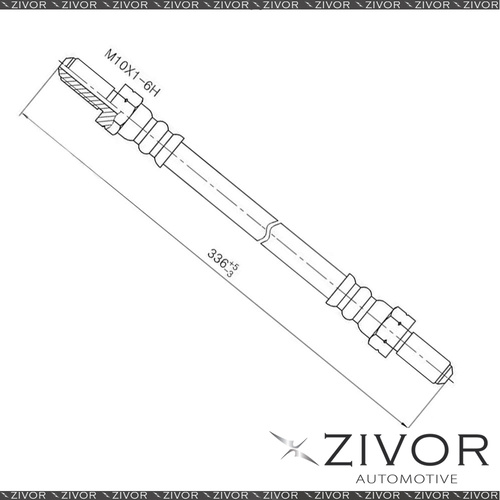 2x PROTEX Hydraulic Hose-Front For FORD ESCORT MK2 2D Sdn RWD 1976-1981 #H1174