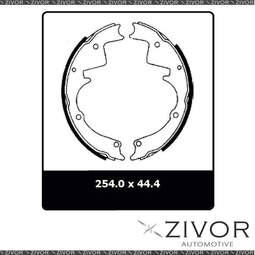 2x PROTEX Brake Shoes - Front For HOLDEN BELMONT HG 2D Ute RWD 1970 - 1971 N1338