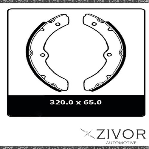2x PROTEX Brake Shoes-Front For TOYOTA COASTER RB13R 2D Bus RWD 1980-1982 #N1448