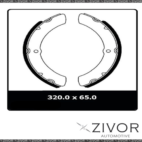 2x PROTEX Brake Shoes- Front For TOYOTA COASTER RU30R 2D Bus 4X2 1977-1982 N1496