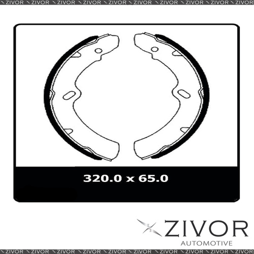 2x PROTEX Brake Shoes- Front For NISSAN CABSTAR H40 4D Truck 4X2 1984-1987 N1515