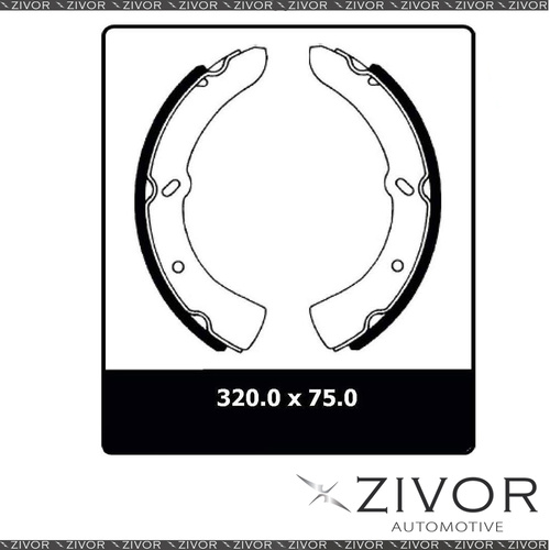 2x PROTEX Brake Shoes - Front For FORD TRADER 811 2D RWD 1987 - 1990 #N1521