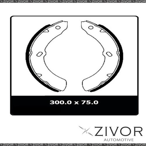 2x PROTEX Brake Shoes - FR For ISUZU NKR200 NKR58 2D Truck 4X2 1987 - 1996 N1550
