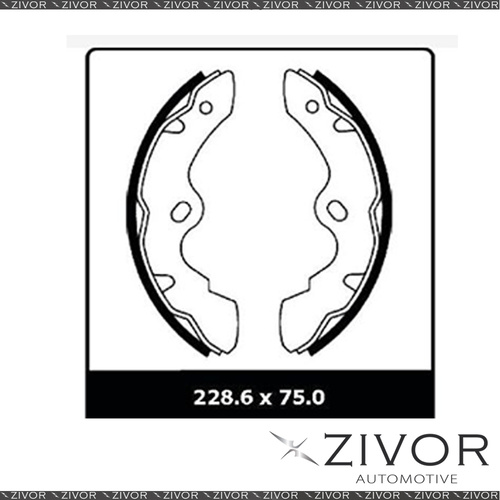 2x PROTEX Brake Shoes - Front For ISUZU KT26 KT26 2D Truck 4X2 1981 - 1984 N1551