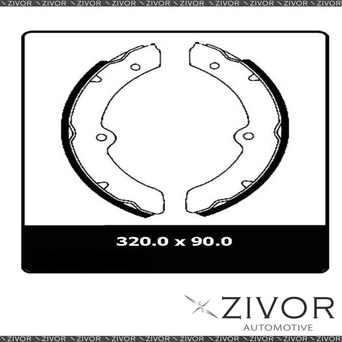 2x PROTEX Brake Shoes-Front For TOYOTA DYNA HU50R 2D Truck 4X2 1982-1983 #N1623