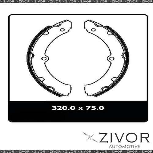 2x PROTEX Brake Shoes-Front For TOYOTA DYNA BU62R 2D Truck 4X2 1984-1988 #N1635