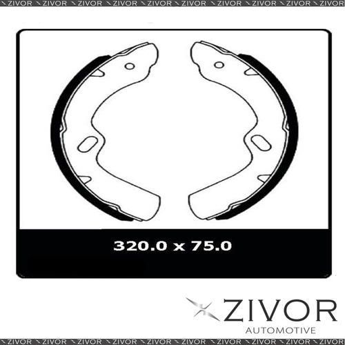 2x PROTEX Brake Shoes - Front For ISUZU KS32 KS32 2D Truck 4X2 1981 - 1984 N1663