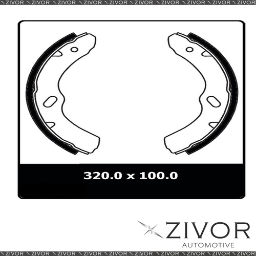 2x PROTEX Brake Shoes-Front For ISUZU NPR400 NPR66 2D Truck 4X2 1992-2003 #N3047