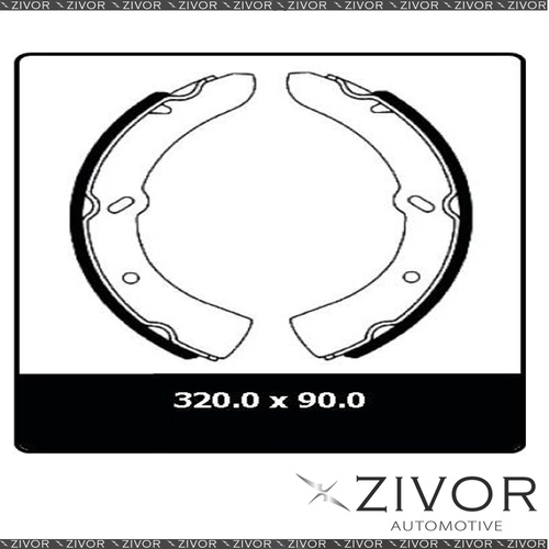 2x PROTEX Brake Shoes-Front For MAZDA T3500 . 2 Door C/C RWD 1989 - 1995 #N3108