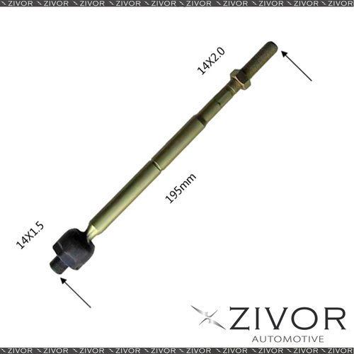2x PROTEX Rack Ends For VOLVO S70 . 4D Sdn FWD 1997 - 2001 #RE2893