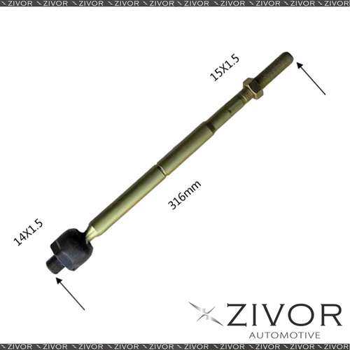 2x PROTEX Rack Ends For TOYOTA YARIS NCP93R 4D Sdn FWD 2006 - 2016 #RE7025