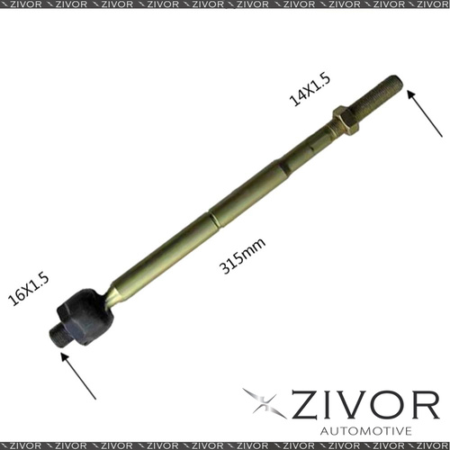2x PROTEX Rack Ends For HYUNDAI EXCEL X3 4D H/B FWD 1994 - 2000 #RE977