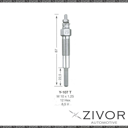 NGK GLOW PLUG - Set of 2 For MAZDA Y-107T *By Zivor*