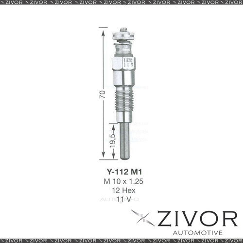 NGK GLOW PLUG - Set of 2 For NISSAN Y-112M-1 *By Zivor*
