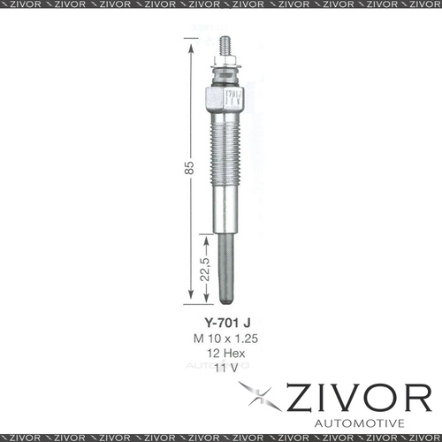 NGK GLOW PLUG - Set of 2 For KIA Y-701J *By Zivor*