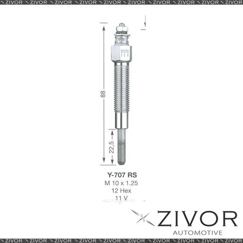 NGK GLOW PLUG - Set of 2 For NISSAN Y-707RS *By Zivor*