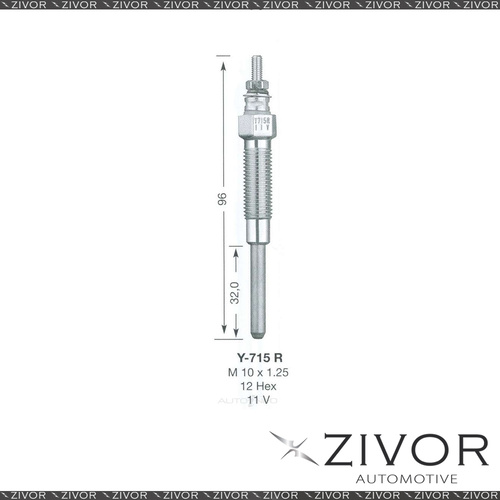 NGK GLOW PLUG - Set of 2 For TOYOTA Y-715R *By Zivor*