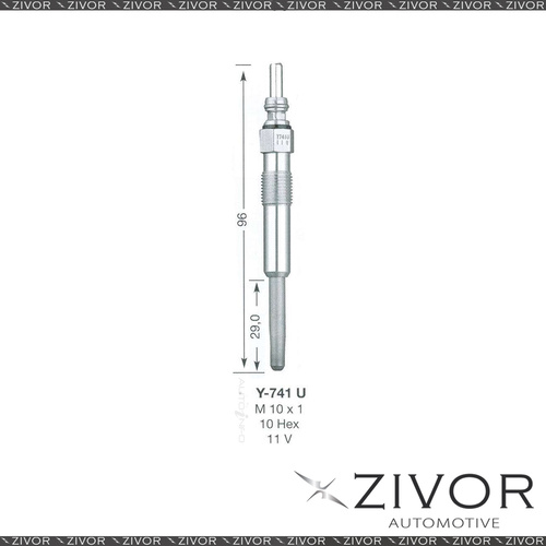 NGK GLOW PLUG - Set of 2 For VOLKSWAGEN Y-741U *By Zivor*