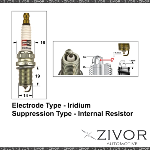 New Champion Spark Plug-Set of 2 For MERCEDES BENZ MPN-9805 *By Zivor*
