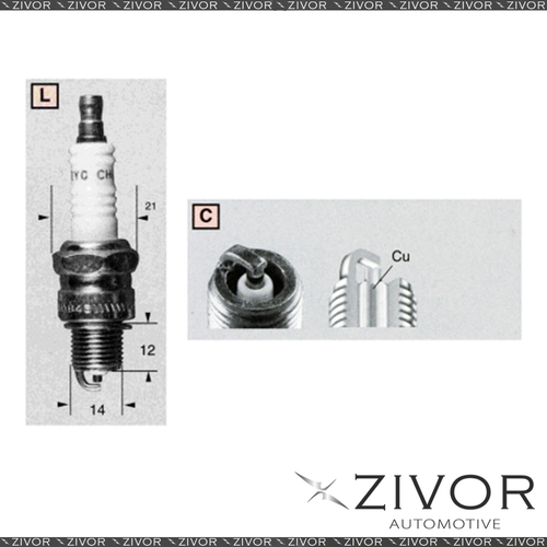 New CHAMPION Performance Driven Quality Spark Plug-Set of 2 For FIAT L82C