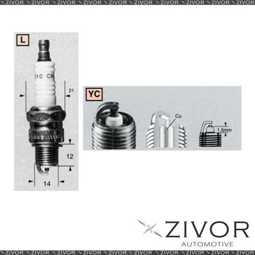 Promising Quality Champion Spark Plug-Set of 2 For MORGAN MPN-L87YC *By Zivor*