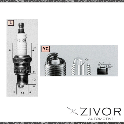 Promising Quality Champion Spark Plug-Set of 2 For MG MPN-L92YC *By Zivor*