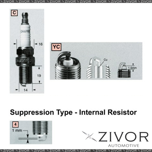 Promising Quality Champion Spark Plug-Set of 2 For KIA MPN-RC10YC4 *By Zivor*