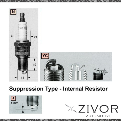 New CHAMPION Promising Quality Spark Plug-Set of 2 For TOYOTA #RN11YC4