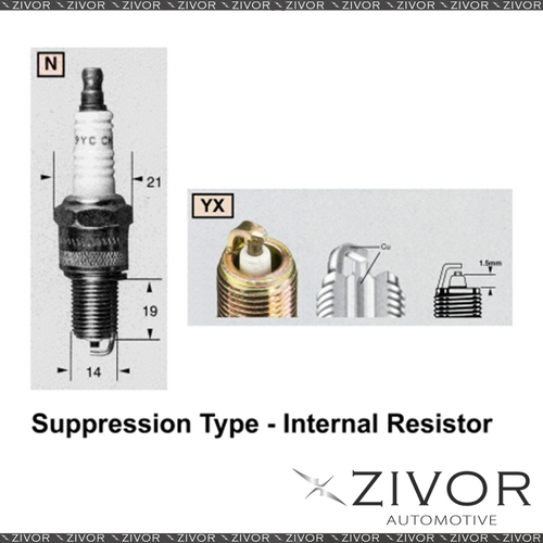 CHAMPION Promising Quality Spark Plug-Set of 2 For ASTON MARTIN/ LAGONDA #RN11YX