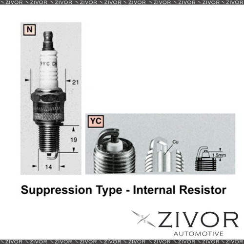 Promising Quality Champion Spark Plug-Set of 2 For JEEP MPN-RN12YC *By Zivor*