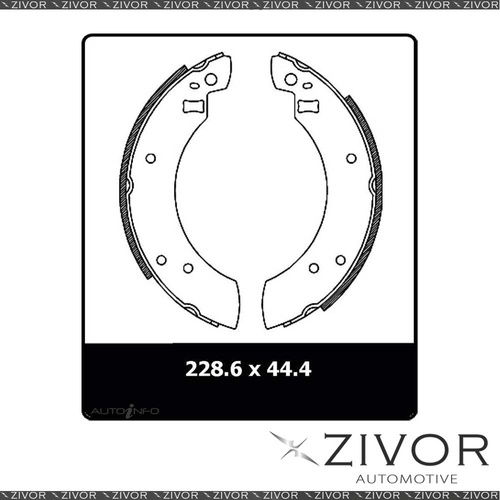 4x *PROTEX* Brake Shoe - Rear For FORD ESCORT MK2,MK1 #N1383
